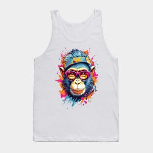 Cool Monkey in Sunglasses Tank Top